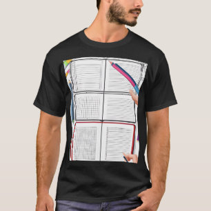 Camiseta Criatividade Organizada: Balança de Planejador