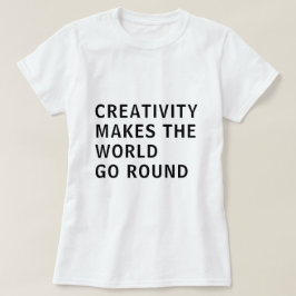 Camiseta Criatividade Slogan Citação Típica Negra