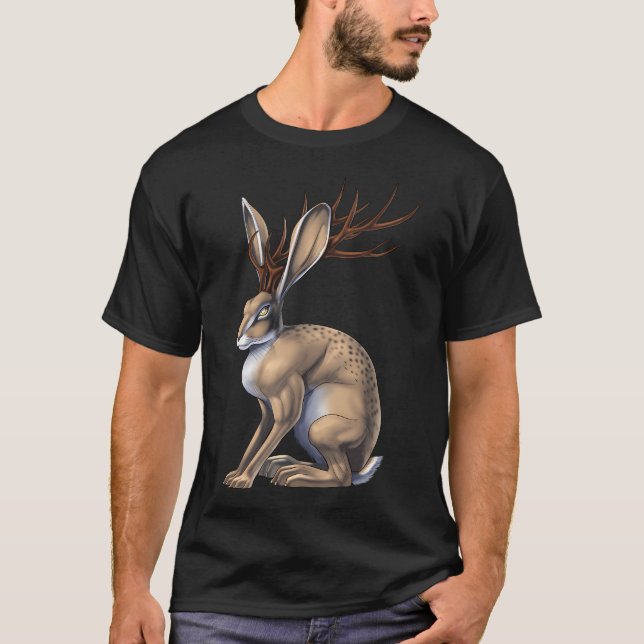 Camiseta Criatura Críptida Jackalope (Frente)