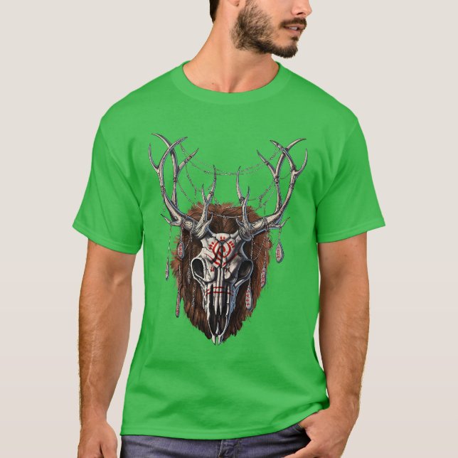 Camiseta Criatura Criptida Wendigo Horror Criptozoologia Mo (Frente)
