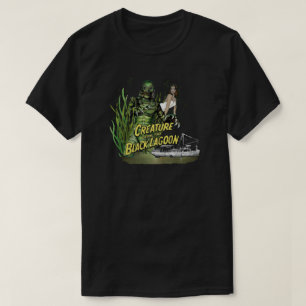 Camiseta Criatura Da Camisa-T Da Lagoa Negra