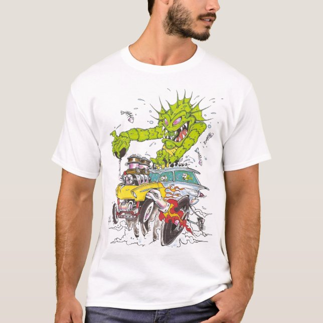 Camiseta Criatura da lagoa da graxa (Frente)