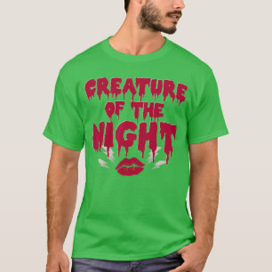 Camiseta Criatura da Noite Musical de Rock de Terror Show L
