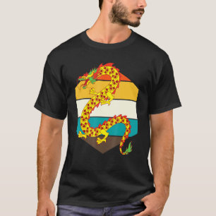 Camiseta Criatura de fantasia animal mítica asiática - Retr