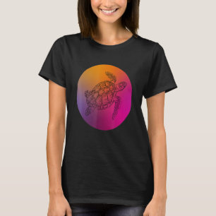 Camiseta Criatura De Tartaruga Marítima Oceano Animal Para