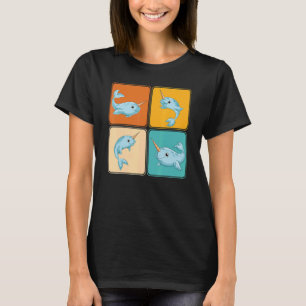 Camiseta Criatura Do Mar De pop Oceano Animal Mammal Narwha