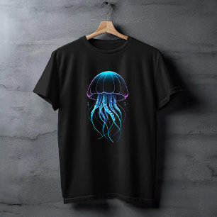 Camiseta Criatura Do Oceano De Ilustração Da Água-Da-Água-a