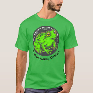 Camiseta Criatura do Pântano Certificada com Texto Personal