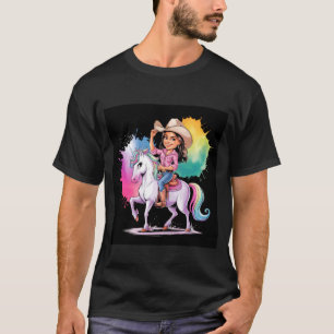 Camiseta criatura fabulosa unicórnio com vaqueira