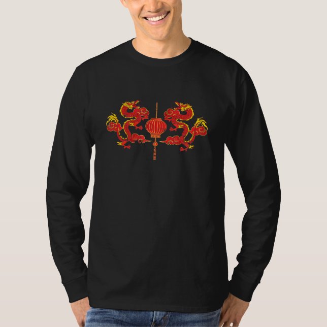 Camiseta Criatura Mística Animal Voadora Chinesa Fi (Frente)