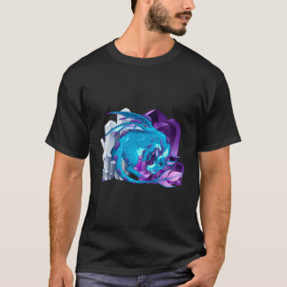 Camiseta Criatura Mítica Cristal de Dragão-Gótico Pastel Fa