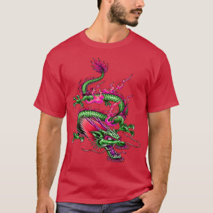 Camiseta Criatura Mítica Morphing Do Rei Chinês Dragão