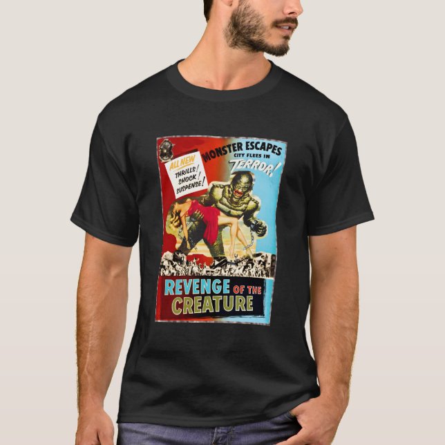 Camiseta Criatura Monstro - Horror Retroativo (Frente)