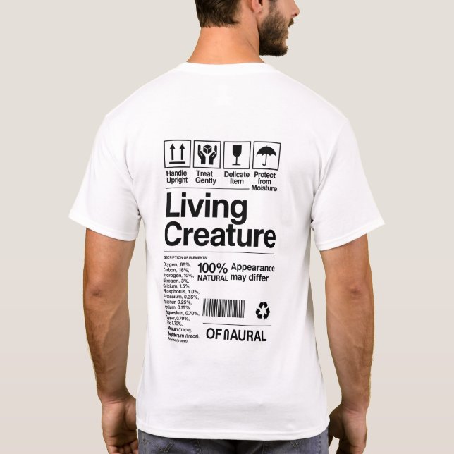 Camiseta criatura viva (Verso)