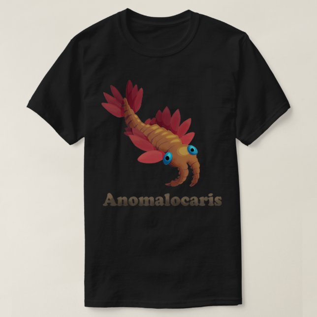 Camiseta Criaturas Cambrianas Anomalocaris (Frente do Design)