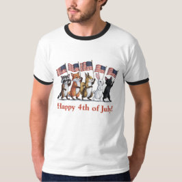 Camiseta Criaturas da Floresta do 4 de Julho