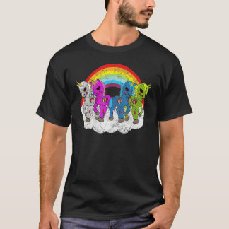 Camiseta Criaturas de Apocalipse de Unicórnio Zumbi Hallowe