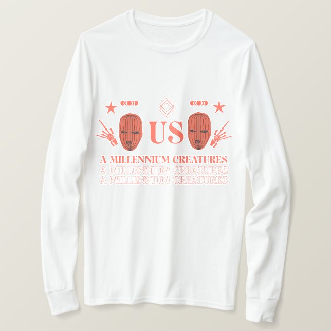 Camiseta Criaturas de milênio (Frente do Design)