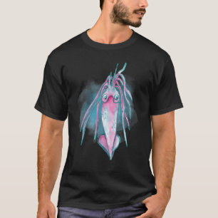 Camiseta Criaturas de profundidade de lula de aquarela e Li