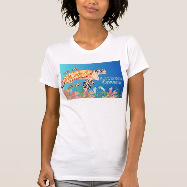 Camiseta Criaturas do mar (Frente)