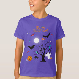 Camiseta Criaturas e doces engraçados de Halloween