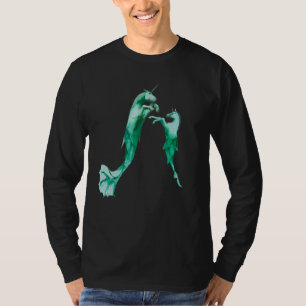 Camiseta Criaturas Fabulosas de Peixes Unicórnios Submarino