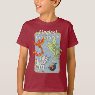 Camiseta Criaturas Mágicas Gráficos Vintage