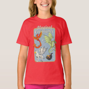 Camiseta Criaturas Mágicas Gráficos Vintage
