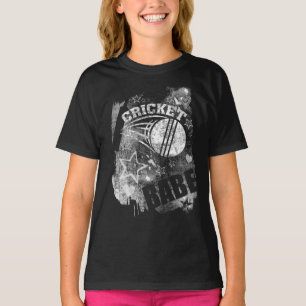 Camiseta Cricket Babe, Gripe Negra