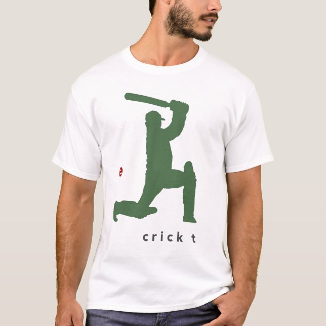 Camiseta Cricket Batsman T Shirt (Frente)