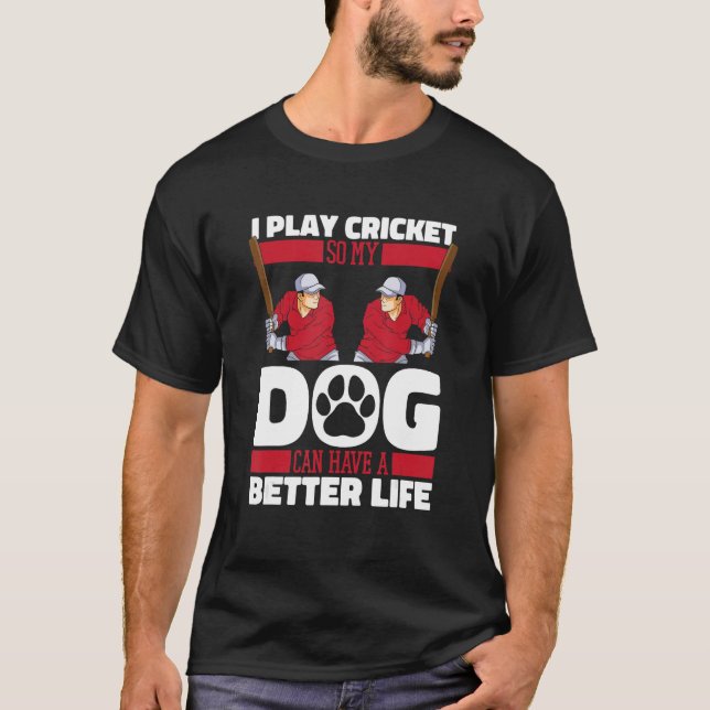 Camiseta Cricket Batsman Umpire  Cricketing Bowler Crickete (Frente)