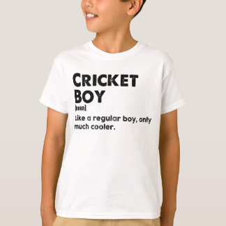 Camiseta Cricket Boy Engraçado Definição de Dicionário