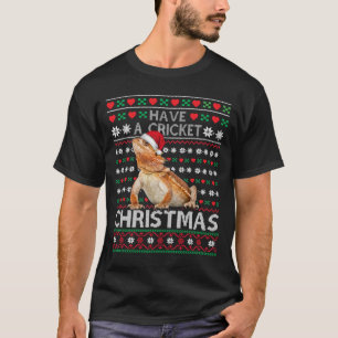 Camiseta Cricket Christmas Bearded Dragon Ugly Christmas Sw