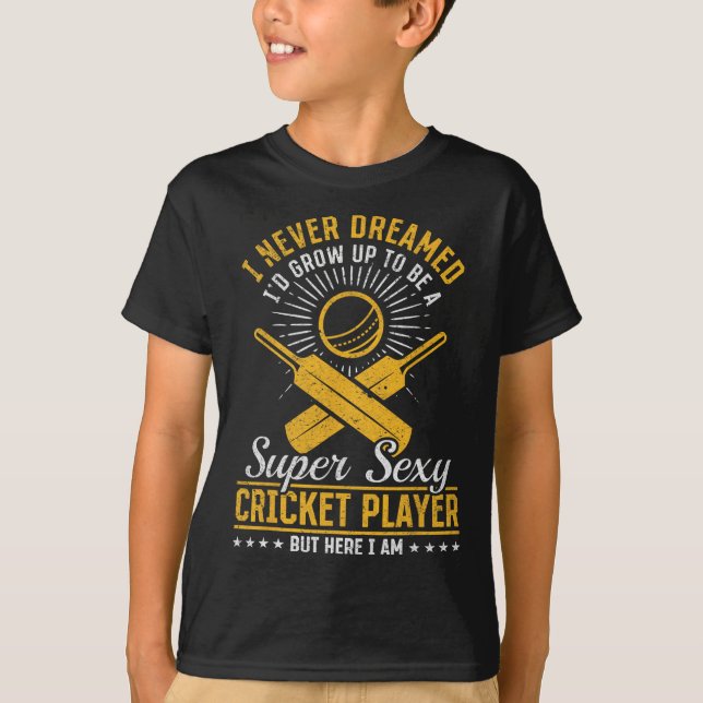 Camiseta Cricket Game Cricketing - Super Y Cricket Player  (Frente)