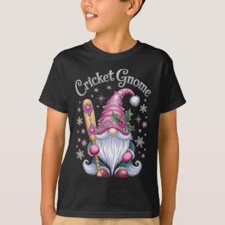 Camiseta Cricket Gnome Christmas Fun Cheer