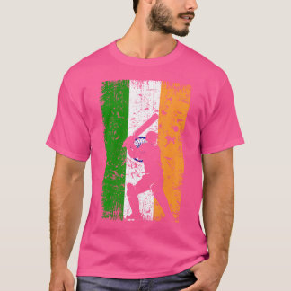 Camiseta Cricket Indian Flag Player Cricket Lover