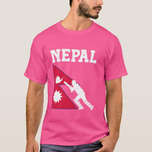 Camiseta Cricket Jersey 2024 Cricket Flag Nepal Men W
