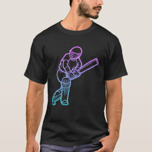 Camiseta Cricket Men Meninas Meninas Estudantes Crianças Cr
