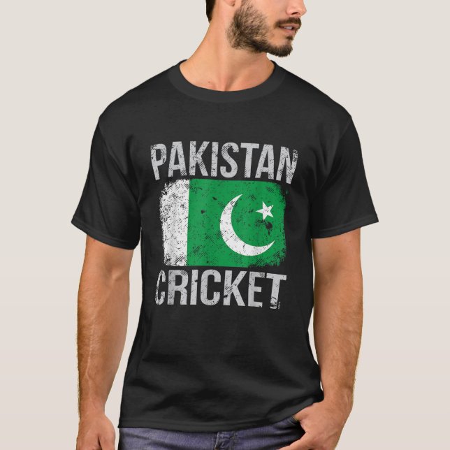 Camiseta Cricket Pakistani Flag T Shirt (Frente)