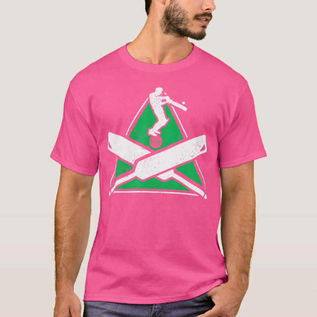 Camiseta Cricket Player Bat (Frente)