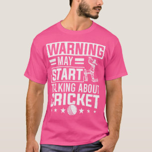 Camiseta Cricket Player Cricket Season My Start Talk Abo