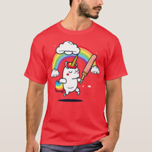 Camiseta Cricket Player Funny Unicorn
