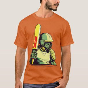 Camiseta Cricket Player Vintage Retro Cricket (2)