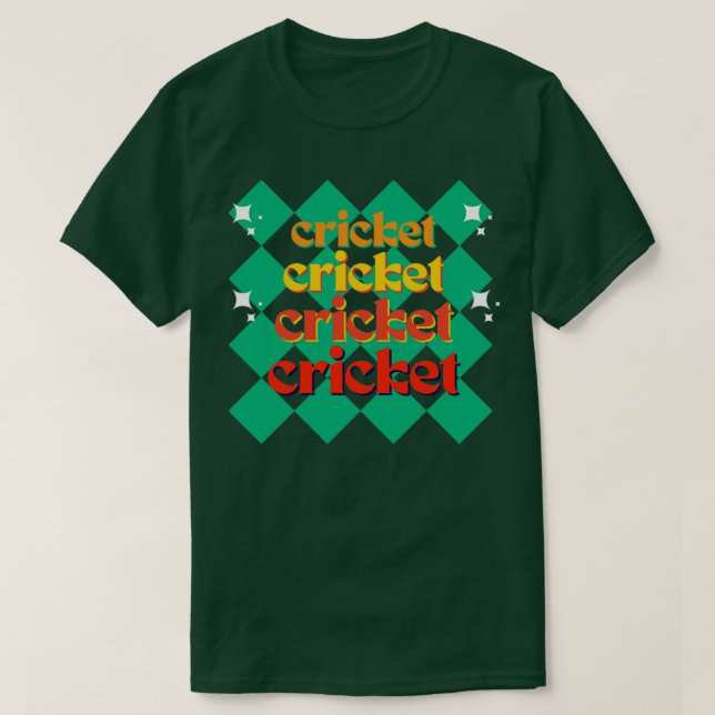 Camiseta Cricket Retro (Frente do Design)