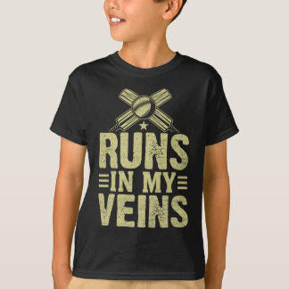 Camiseta Cricket Runs In My Veins Cricket