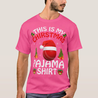 Camiseta Cricket Sports Lover Este É O Meu Natal De Críquet