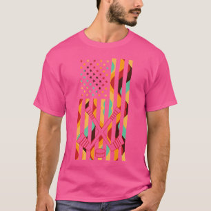 Camiseta Cricket Tie Dye American Flag Cricket Sport