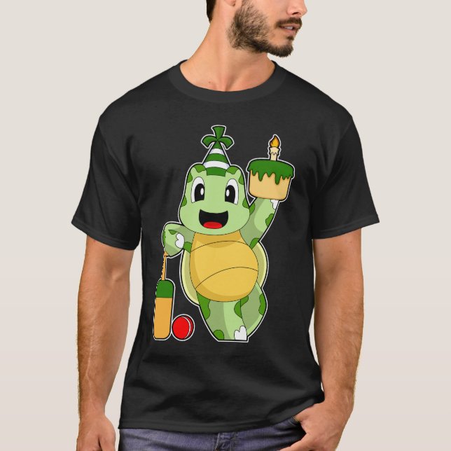 Camiseta Cricket Turtle Birthday (Frente)