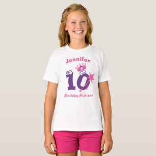 Camiseta Crie a sua linda Impressão de aniversário