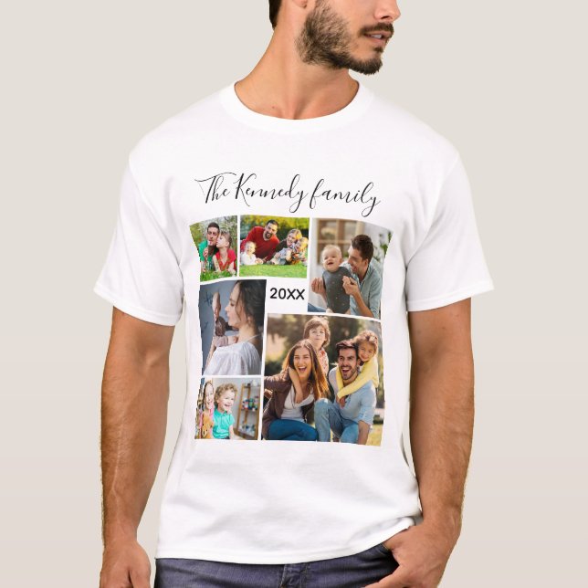Camiseta Crie As Suas Próprias 6 Férias Familiares De Colag (Frente)